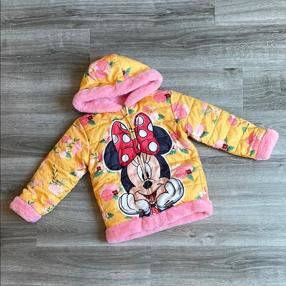Disney Minnie Mouse little girls reversible raincoat jacket - Picture 1 of 4